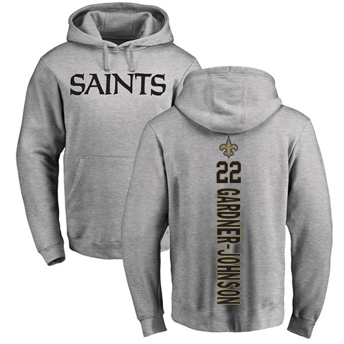 Men New Orleans Saints Ash Chauncey Gardner Johnson Backer NFL Football 22 Pullover Hoodie Sweatshirts